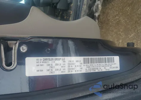 2014 Chrysler Town & Country Touring z USA, uszkodzony, nr VIN 2C4RC1BG8ER237685